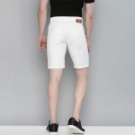 Men White Slim Fit Shorts