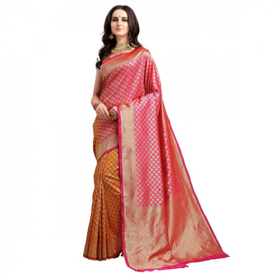 http://13.201.150.207/products/pink-mustard-yellow-ethnic-motifs-woven-design-half-half-kanjeevaram-saree